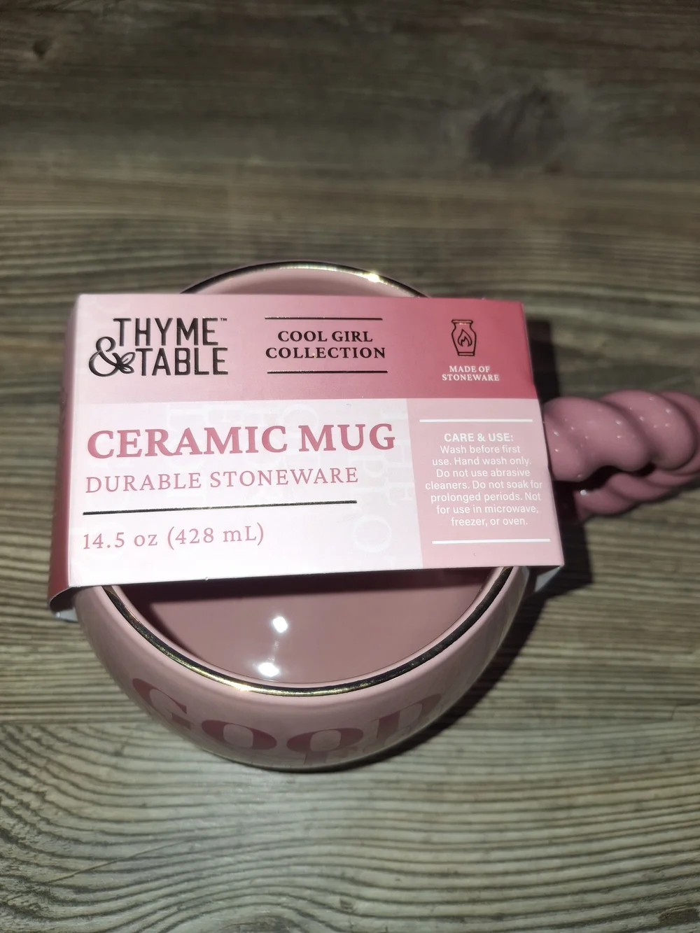 Good For The Plot Pink Ceramic Mug by Studio & Table